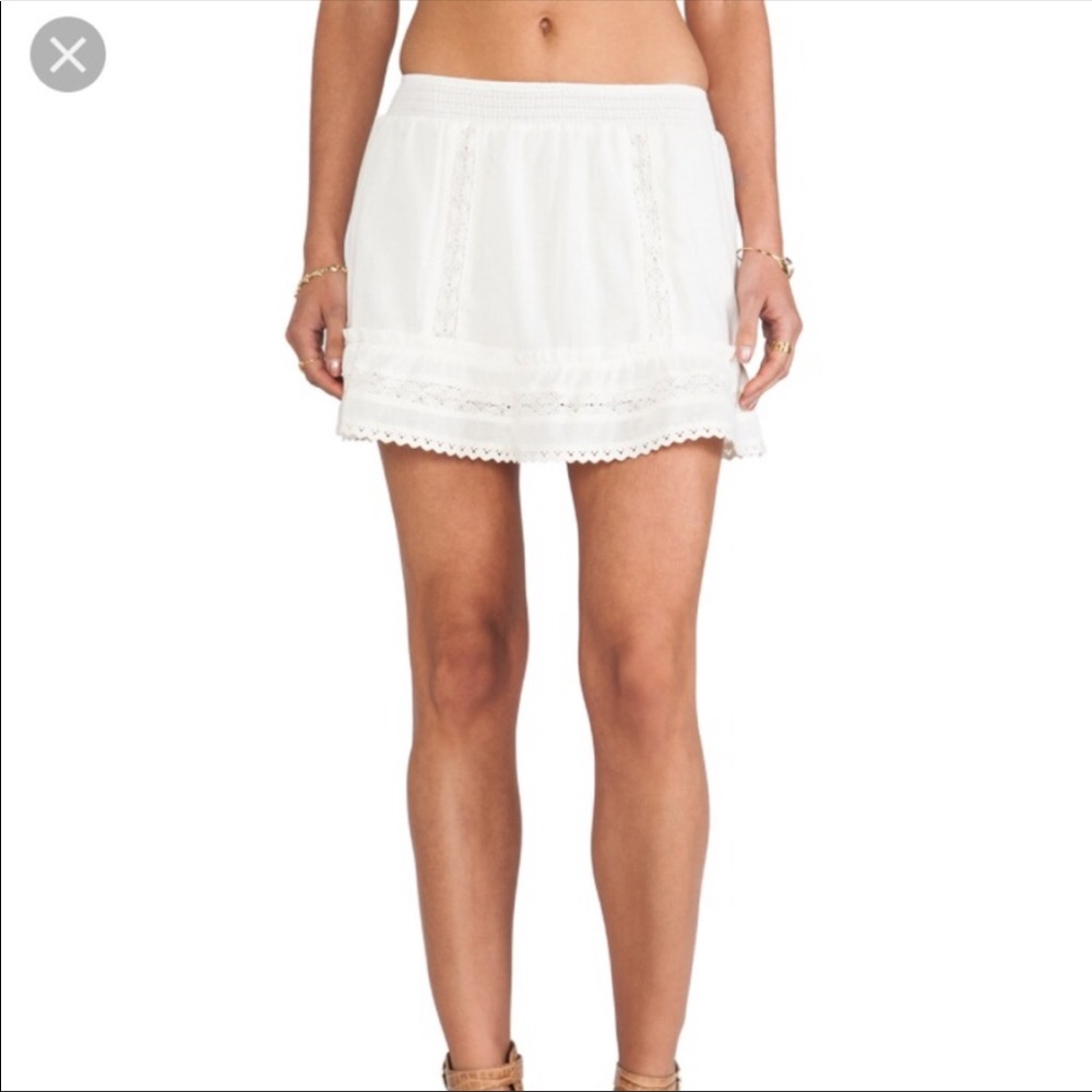 Anine Bing lace trim skirt
